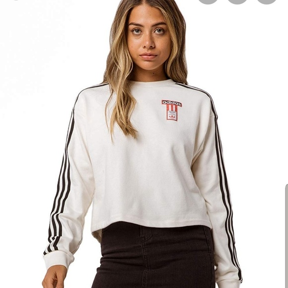 adidas Tops - ADIDAS Adibreak Cropped Sweatshirt Size XS